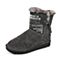 Teenmix/天美意冬季专柜同款灰色二层牛皮女靴6C961DZ5