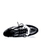 Teenmix/天美意专柜同款银黑/黑色-羊绒皮革女单鞋6RU20CM5
