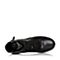 Teenmix/天美意冬季专柜同款黑色牛皮革女皮靴6D340DD5