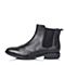Teenmix/天美意冬季专柜同款黑色牛皮女靴（绒里）6D440DD5
