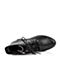 Teenmix/天美意冬季专柜同款黑色小牛皮女靴（绒里）6D641DD5