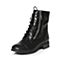 Teenmix/天美意冬季专柜同款黑色羊皮女短靴AL69HDD5