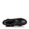 Teenmix/天美意冬季专柜同款黑色牛皮女靴（绒里）AL64HDD5