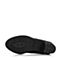 Teenmix/天美意冬季专柜同款黑色小牛皮女靴（绒里）6VF45DD5