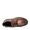 Teenmix/天美意冬季专柜同款棕色油蜡牛皮男休闲靴（绒里）90525DD5