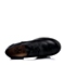Teenmix/天美意专柜同款黑色牛皮时尚复古女单鞋6E820AM6