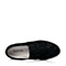 Teenmix/天美意春季专柜同款黑色蕾丝闪布女鞋7-188AM6