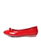 Teenmix/天美意春季专柜同款红色超纤浅口女单鞋AM401AQ6