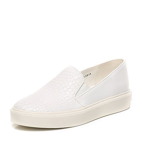 Teenmix/天美意春季专柜同款白色女鞋6WG26AM6