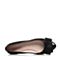 Teenmix/天美意春季黑色专柜同款珠片布女鞋AM211AQ6