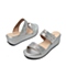 Teenmix/天美意夏季专柜同款银色亮片布女鞋6VA02BT6