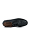 Teenmix/天美意秋季专柜同款黑色牛皮革女皮鞋6P521CM6