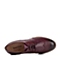 Teenmix/天美意秋季专柜同款红-擦色牛皮革女皮鞋6RY35CM6