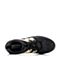 Teenmix/天美意秋专柜同款黑色PU/牛皮/纺织品女单鞋6M923CM6