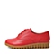 Teenmix/天美意秋季专柜同款红色牛皮革女皮鞋6ZS24CM6