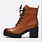 Teenmix/天美意冬季专柜同款棕红色牛皮女靴6C545DD6