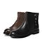 Teenmix/天美意冬季专柜同款灰色牛皮女靴6S241DD6