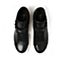 Teenmix/天美意冬季专柜同款黑色牛皮/纺织品女休闲靴6T240DD6