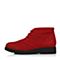 Teenmix/天美意冬季专柜同款红色磨砂牛皮简约日韩风女休闲靴AN871DD6