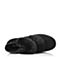 Teenmix/天美意冬季专柜同款黑色二层牛皮/兔毛皮女休闲靴（毛里）AO581DD6