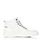 Teenmix/天美意冬专柜同款白/银色牛皮舒适平跟男低靴65H43DD6