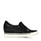 Teenmix/天美意春季专柜同款黑色女单鞋6M122AM6