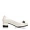 Teenmix/天美意春季专柜同款白色漆皮牛皮女单鞋6H903AQ6