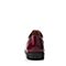 Teenmix/天美意春季专柜同款红色漆皮牛皮布洛克英伦风女单鞋6F620AM6