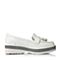 Teenmix/天美意春季专柜同款白色漆皮牛皮女单鞋麦穗鞋6F501AQ6