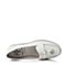Teenmix/天美意春季专柜同款白色漆皮牛皮女单鞋麦穗鞋6F501AQ6