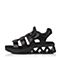 Teenmix/天美意夏季专柜同款黑色山羊皮女凉鞋6K902BL6