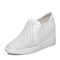 Teenmix/天美意春季专柜同款白色牛皮女单鞋6V421AM7