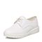 Teenmix/天美意春季专柜同款白色牛皮女单鞋6W320AM7