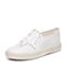 Teenmix/天美意春季专柜同款白色牛皮女单鞋6W620AM7