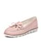 Teenmix/天美意春季专柜同款粉色牛皮女单鞋6V202AQ7