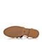Teenmix/天美意春季专柜同款棕色牛皮女凉鞋6T430AK7