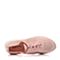 Teenmix/天美意春专柜同款粉色纺织品/羊皮平跟系带鞋女休闲鞋6V323AM7