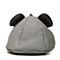 Teenmix/天美意春专柜同款灰色人造革时尚女包帽子包17A09AX7