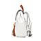 Teenmix/天美意夏专柜同款白/棕色人造革时尚流苏女双肩包X1256BX7