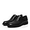 Teenmix/天美意夏季专柜同款黑色牛皮布洛克鞋男正装鞋男鞋3CQ02BM7