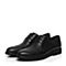 Teenmix/天美意夏季专柜同款黑色牛皮商务英伦风德比鞋男正装鞋男鞋3CR02BM7