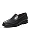 Teenmix/天美意夏季专柜同款黑色牛皮商务休闲风男单鞋男鞋3CV02BM7