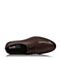 Teenmix/天美意夏季棕色牛皮商务正装男单鞋A8285BM7