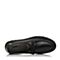 Teenmix/天美意秋专柜同款黑色牛皮舒适平跟系带鞋男单鞋2CM01CM7