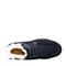 Teenmix/天美意冬专柜同款蓝色剖层牛皮平跟男休闲靴AGX11DD7