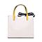 Teenmix/天美意冬专柜同款白/黄色条纹织带手提斜跨两用包女包X1431DN7