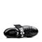 Teenmix/天美意春专柜同款黑色牛皮字母系带鞋女休闲鞋CC220AM8