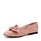 Teenmix/天美意春专柜同款粉色羊绒皮方跟穆勒鞋女单鞋AQ681AQ8