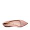 Teenmix/天美意春专柜同款粉色羊绒皮粗跟尖头鞋女单鞋AQ701AQ8