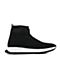 Teenmix/天美意春专柜同款黑色定制运动风袜筒靴女CCZ42AD8